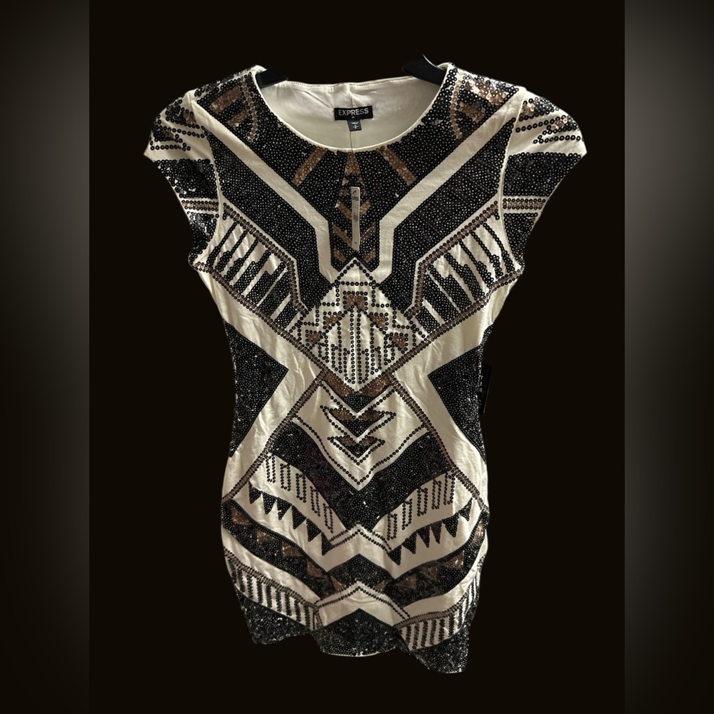 Express Sequin Dress - Aztec Deco print - Picture 6 of 12